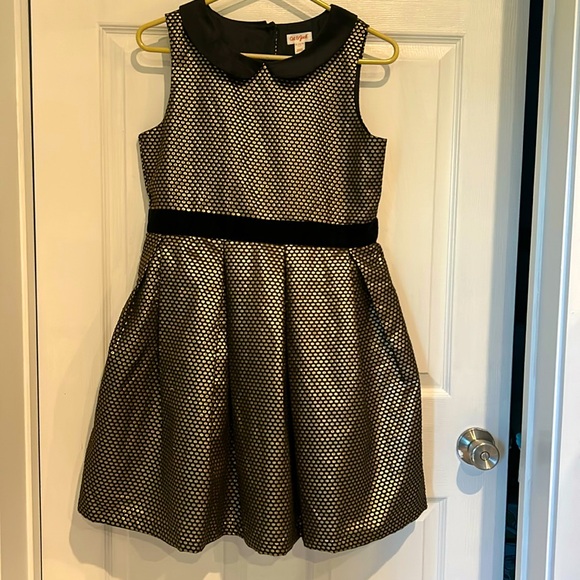 Cat & Jack Other - No sleeved gold spotted girls cat and jack dress